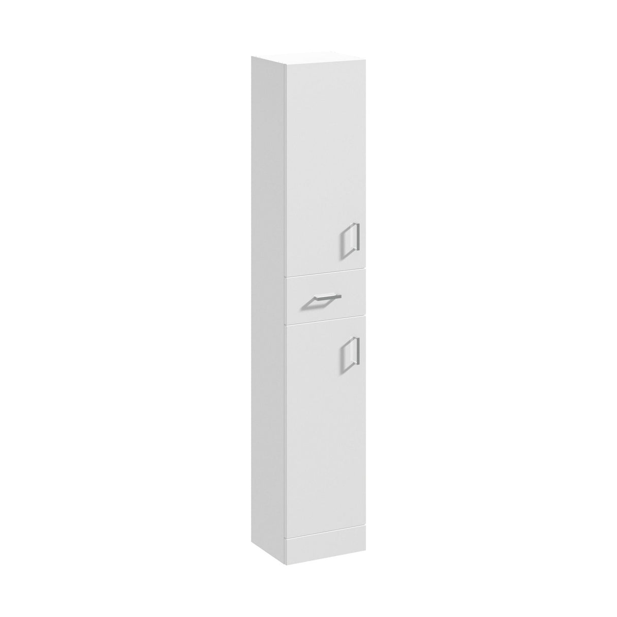 [BFOR164] Floor Standing Tall Bathroom Unit - 350mm - Gloss White - Cutout