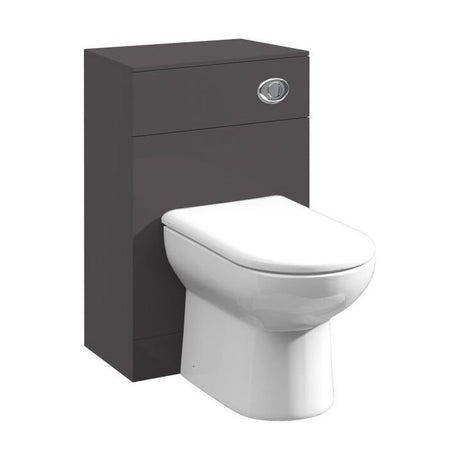 [BFOR941] Orbit Floor Standing WC Unit (Concealed Cistern & Toilet Pan Not Included) - 500mm - Gloss Grey - Balterley - Cutout