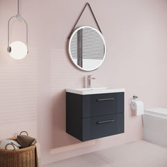 [BFPF1493A] Belvide Partial Fluted 2 Drawer Wall Hung Vanity Unit with Mid-Edge 1 Tap Hole Ceramic Basin - Lifestyle 3