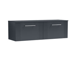 [BFPF1494W2] Belvide Retro Partial Fluted 1 Drawer Wall Hung Vanity Unit with Colour Coordinating Worktop, Choice of Colour - Cutout
