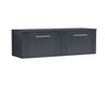 [BFPF1494W2] Belvide Retro Partial Fluted 1 Drawer Wall Hung Vanity Unit with Colour Coordinating Worktop, Choice of Colour - Cutout