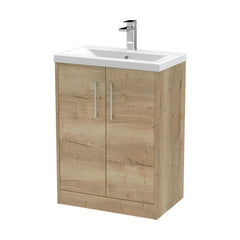 [BFPF1803A] Winshill Contemporary 2 Door Floor Standing Vanity Basin Unit with Mid-Edge Basin, Choice of Size and Colour - Cutout