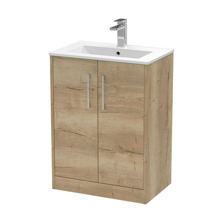[BFPF1803B] Winshill Contemporary 2 Door Floor Standing Vanity Unit with Minimalist Basin - Choice of Size and Colour - Cutout
