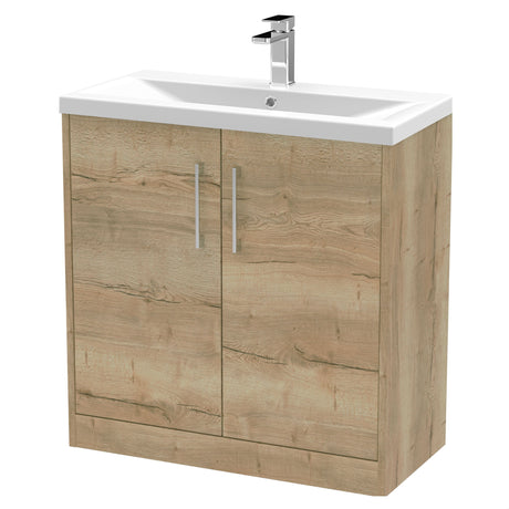 [BFPF1805A] Winshill Contemporary 2 Door Floor Standing Vanity Basin Unit with Mid-Edge Basin, Choice of Size and Colour - Cutout