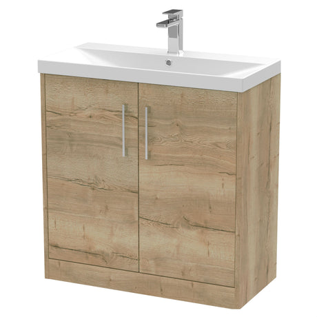 [BFPF1805D] Winshill Contemporary 2 Door Floor Standing Vanity Unit with Thin Edge Basin - Choice of Size and Colour - Cutout