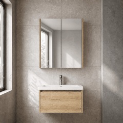 [BFPF1817] Winshill Wall Hung Mirror Cabinet Unit, 600mm, Choice of Colour