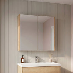 [BFPF1817] Winshill Wall Hung Mirror Cabinet Unit, 600mm, Choice of Colour - Silo