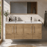 [BFPF1823C] Winshill Contemporary 4 Door 1200mm Wall Hung Vanity Unit with Thin Edge Basin - Choice of Colour - Silo