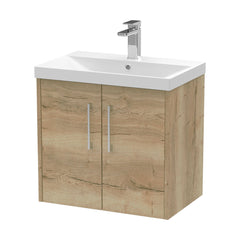 [BFPF1823D] Winshill Contemporary 2 Door Wall Hung Vanity Unit with Thin Edge Basin - Choice of Size and Colour - Cutout