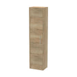 [BFPF1861] Winshill Wall Hung 1 Door Tall Cabinet - Light Oak - 350mm - Cutout