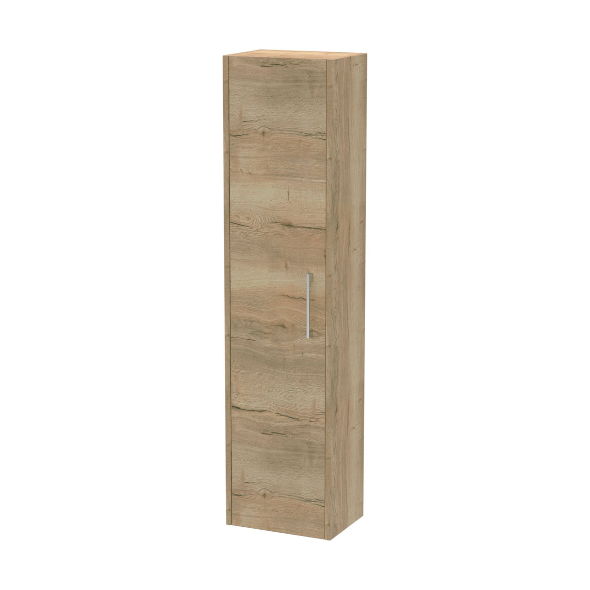 [BFPF1861] Winshill Wall Hung 1 Door Tall Cabinet - Light Oak - 350mm - Cutout