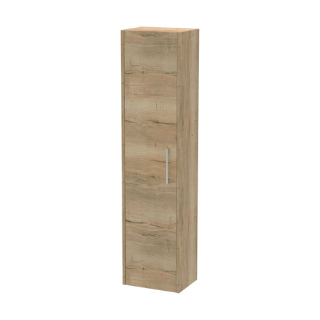 [BFPF1861] Winshill Wall Hung 1 Door Tall Cabinet - Light Oak - 350mm - Cutout