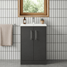 [BFPF2201B] Winshill Contemporary 2 Door Floor Standing Vanity Unit with Minimalist Basin - Choice of Size and Colour - Silo
