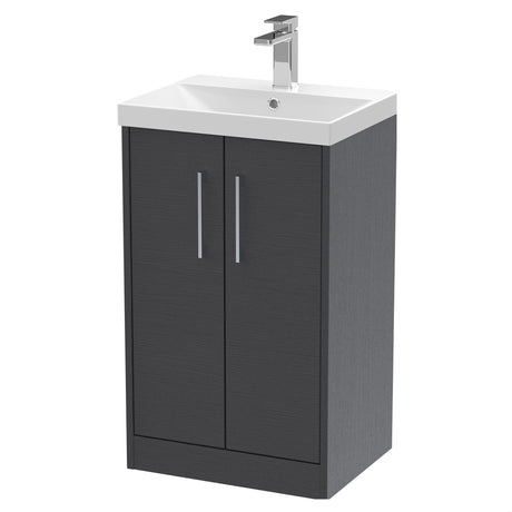 [BFPF2201D] Winshill Contemporary 2 Door Floor Standing Vanity Unit with Thin Edge Basin - Choice of Size and Colour - Cutout
