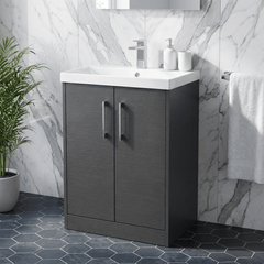 [BFPF2203D] Winshill Contemporary 2 Door Floor Standing Vanity Unit with Thin Edge Basin - Choice of Size and Colour