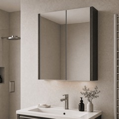 [BFPF2217] Winshill Wall Hung Mirror Cabinet Unit, 600mm, Choice of Colour
