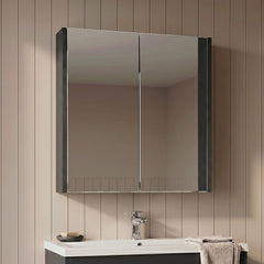 [BFPF2217] Winshill Wall Hung Mirror Cabinet Unit, 600mm, Choice of Colour - Silo