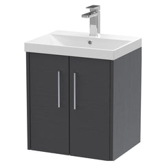 [BFPF2221D] Winshill Contemporary 2 Door Wall Hung Vanity Unit with Thin Edge Basin - Choice of Size and Colour - Cutout