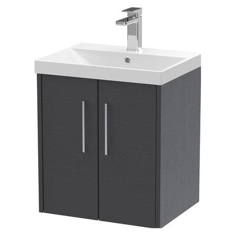[BFPF2221D] Winshill Contemporary 2 Door Wall Hung Vanity Unit with Thin Edge Basin - Choice of Size and Colour - Cutout