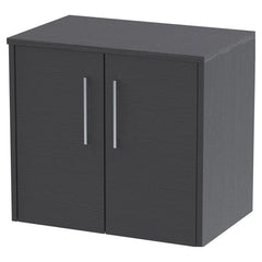 [BFPF2223W] Winshill Contemporary 2 Door Wall Hung Vanity Unit with Worktop - Choice of Colour - Cutout