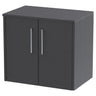 [BFPF2223W] Winshill Contemporary 2 Door Wall Hung Vanity Unit with Worktop - Choice of Colour - Cutout