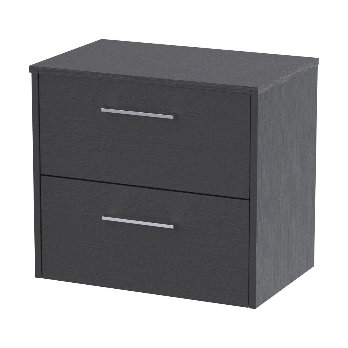 [BFPF2224W] Winshill Contemporary 2 Drawer Wall Hung Vanity Unit with Worktop - Choice of Size and Colour - Cutout