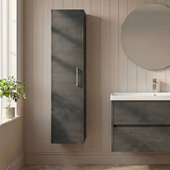 [BFPF2261] Winshill Wall Hung 1 Door Tall Cabinet, 350mm, Choice of Colour - Silo