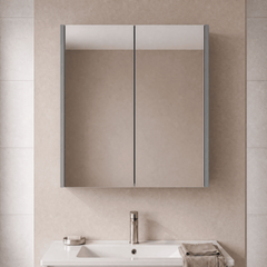 [BFPF2317] Winshill Wall Hung Mirror Cabinet Unit, 600mm, Choice of Colour