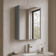 [BFPF2317] Winshill Wall Hung Mirror Cabinet Unit, 600mm, Choice of Colour