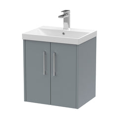 [BFPF2321D] Winshill Contemporary 2 Door Wall Hung Vanity Unit with Thin Edge Basin - Choice of Size and Colour - Cutout