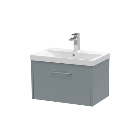 [BFPF2322D] Winshill Contemporary 1 Drawer Wall Hung Vanity Unit with Thin Edge Basin - Choice of Size and Colour - Cutout