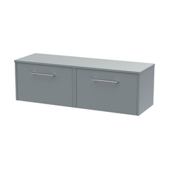 [BFPF2322W2] Winshill Contemporary 2 Drawer 1200mm Wall Hung Vanity Unit with Worktop - Choice of Colour - Cutout