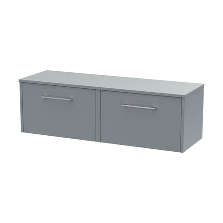 [BFPF2322W2] Winshill Contemporary 2 Drawer 1200mm Wall Hung Vanity Unit with Worktop - Choice of Colour - Cutout