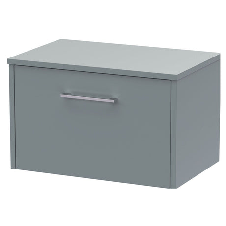 [BFPF2322W] Winshill Contemporary 1 Drawer Wall Hung Vanity Unit with Worktop - Choice of Size and Colour - Cutout