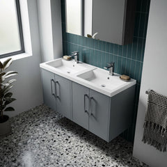 [BFPF2323C] Winshill Contemporary 4 Door 1200mm Wall Hung Vanity Unit with Thin Edge Basin - Choice of Colour