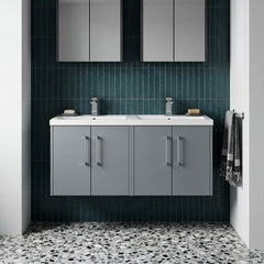 [BFPF2323C] Winshill Contemporary 4 Door 1200mm Wall Hung Vanity Unit with Thin Edge Basin - Choice of Colour - Silo
