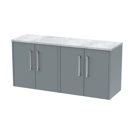 [BFPF2323LBG2] Winshill Contemporary Wall Hung Vanity Unit with Bellato Grey Laminate Worktop - Choice of Colour - Cutout