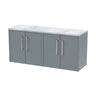 [BFPF2323LBG2] Winshill Contemporary Wall Hung Vanity Unit with Bellato Grey Laminate Worktop - Choice of Colour - Cutout