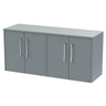 [BFPF2323W2] Winshill Contemporary 1200mm Wall Hung Vanity Unit with Worktop - Choice of Colour - Cutout