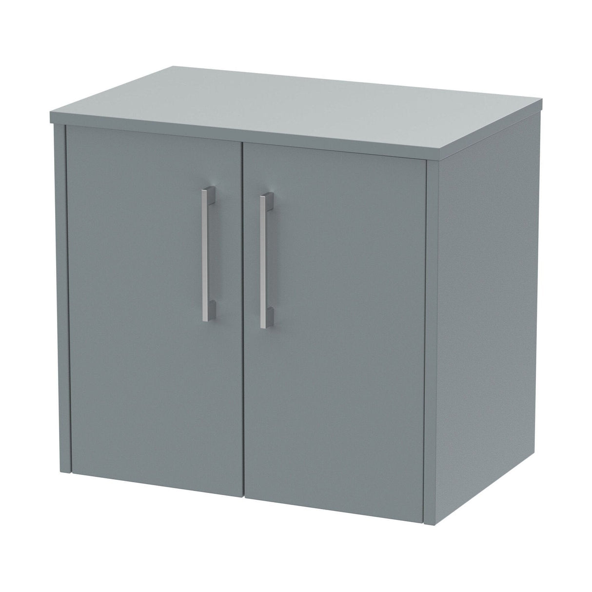 [BFPF2323W] Winshill Contemporary 2 Door Wall Hung Vanity Unit with Worktop - Choice of Colour - Cutout
