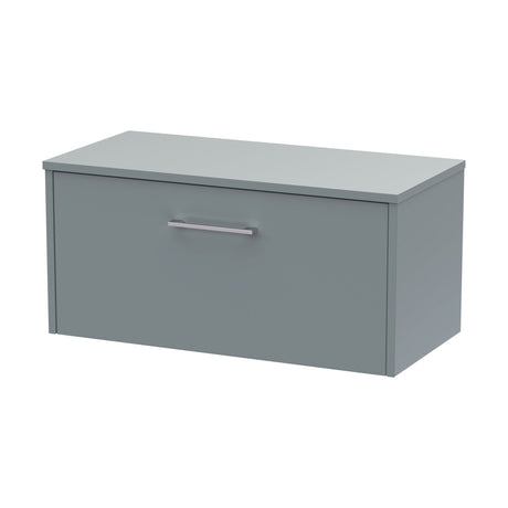 [BFPF2325W] Winshill Contemporary 1 Drawer Wall Hung Vanity Unit with Worktop - Choice of Size and Colour - Cutout