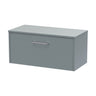 [BFPF2325W] Winshill Contemporary 1 Drawer Wall Hung Vanity Unit with Worktop - Choice of Size and Colour - Cutout
