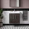 [BFPF2621A] Winshill Contemporary 2 Door Wall Hung Vanity Unit with Mid-Edge Basin - Choice of Size and Colour - Silo