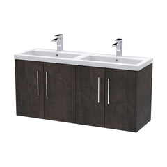 [BFPF2623C] Winshill Contemporary 4 Door 1200mm Wall Hung Vanity Unit with Thin Edge Basin - Choice of Colour - Cutout