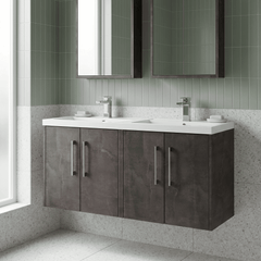 [BFPF2623C] Winshill Contemporary 4 Door 1200mm Wall Hung Vanity Unit with Thin Edge Basin - Choice of Colour