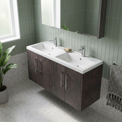 [BFPF2623C] Winshill Contemporary 4 Door 1200mm Wall Hung Vanity Unit with Thin Edge Basin - Choice of Colour