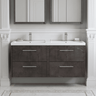 [BFPF2624C] Winshill Contemporary 4 Drawer 1200mm Wall Hung Vanity Unit with Double Basin - Choice of Colour - Silo