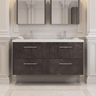 [BFPF2624F] Winshill Contemporary 4 Drawer Wall Hung Vanity Unit with Double Basin, 1200mm, Choice of Colour - Silo