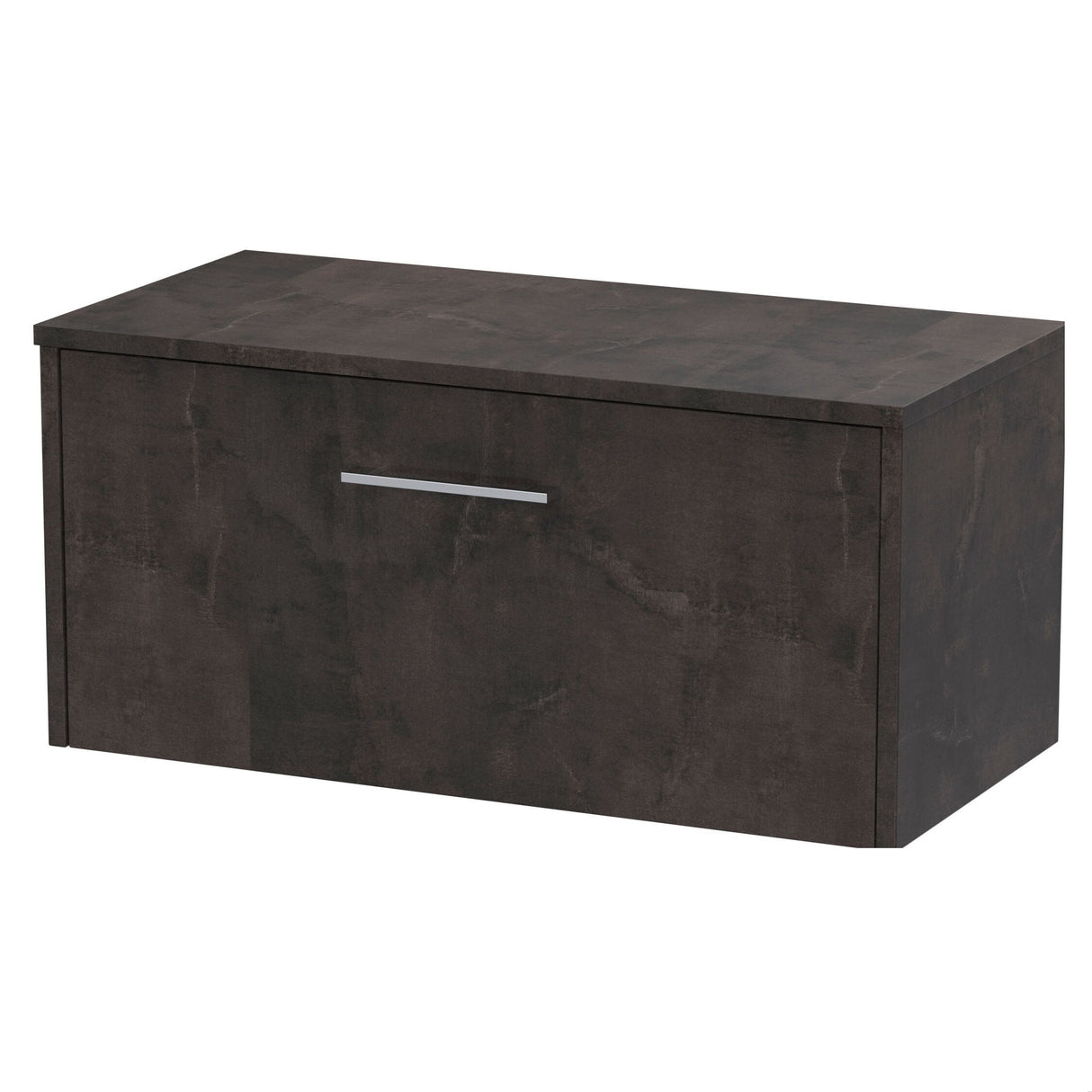 [BFPF2625W] Winshill Contemporary 1 Drawer Wall Hung Vanity Unit with Worktop - Choice of Size and Colour - Cutout