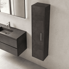 [BFPF2661] Winshill Wall Hung 1 Door Tall Cabinet, 350mm, Choice of Colour